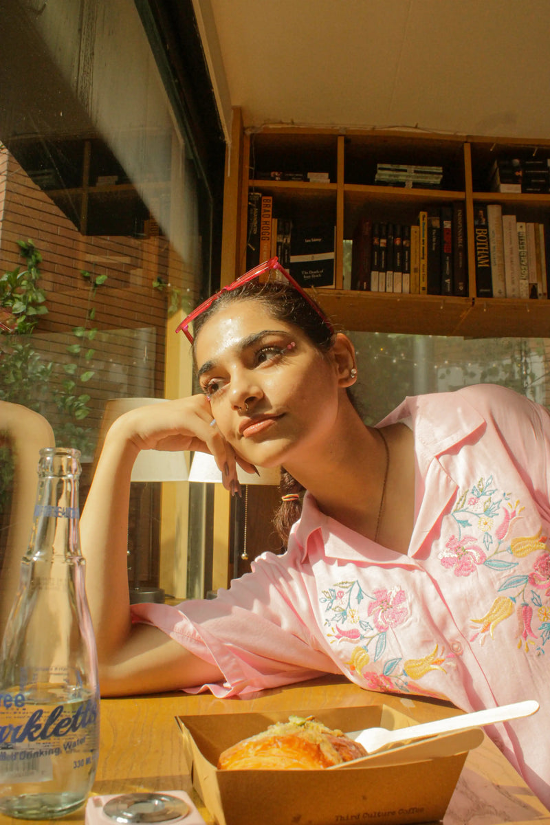 Rose button down