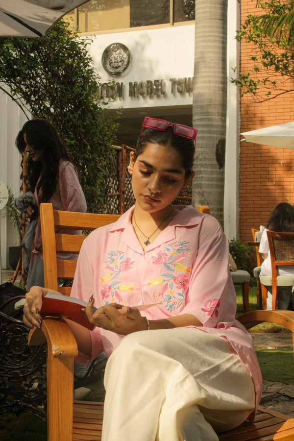 Rose button down